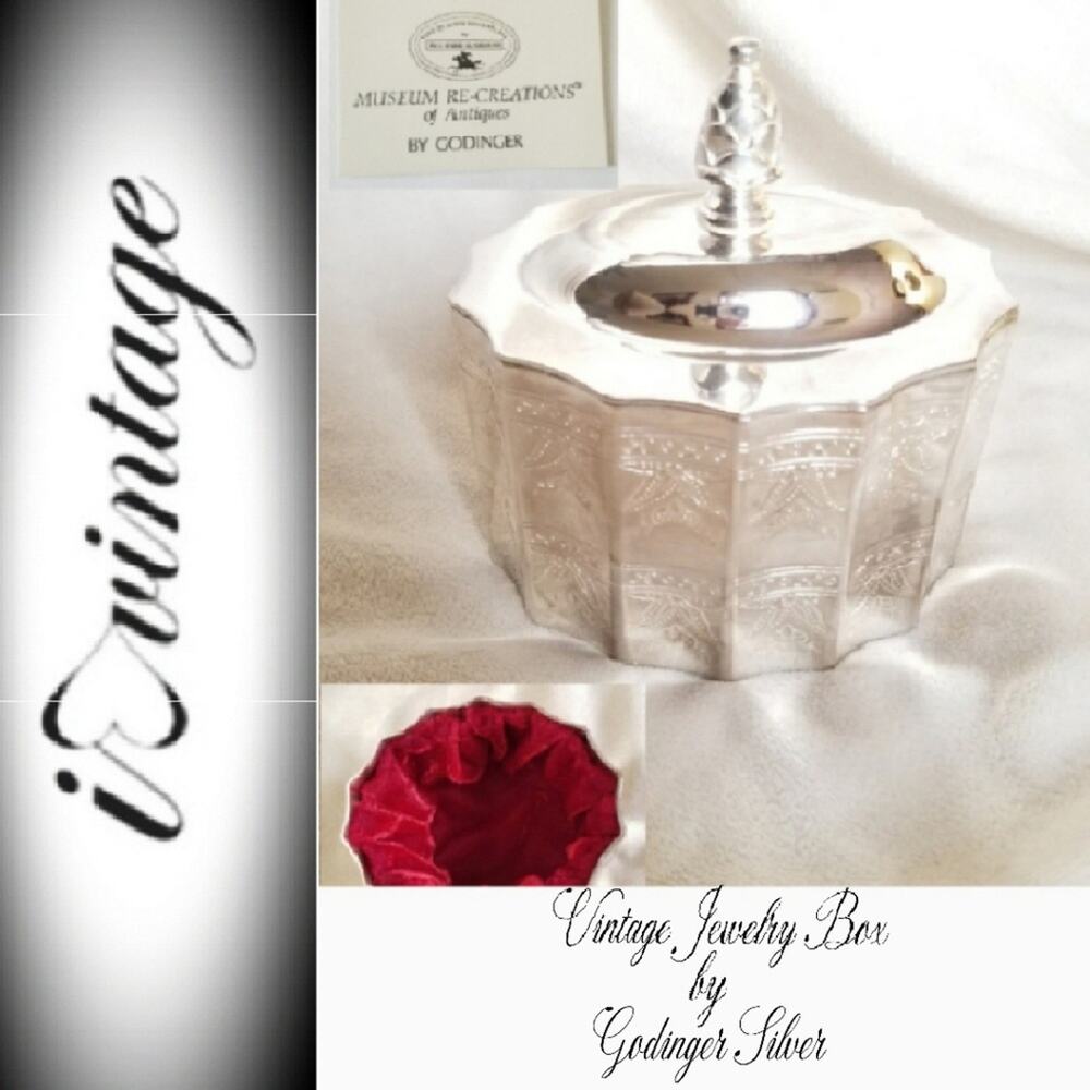 Vintage Godinger Silver-P Museum Re-creation Jewelry Box, Trinket Box, Victorian - Picture 8 of 8